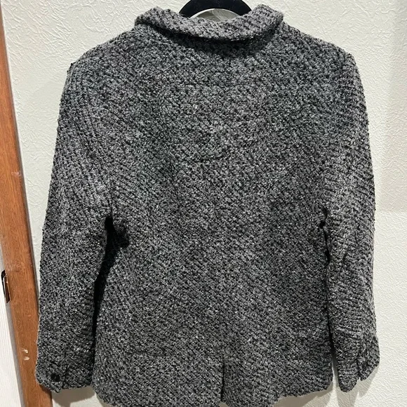 Mia Joy Classic Women's Charcoal Blazer Jacket Size M NWT - Picture 4 of 4